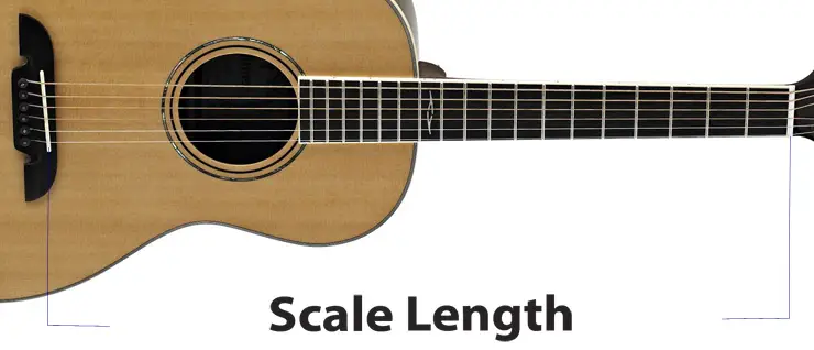 Scale Length = Distance Between Bridge Saddle and Nut